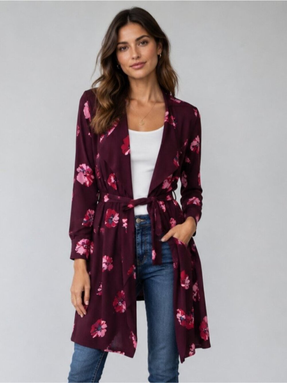 Maison Cinqcent 500 Floral Duster Jacket